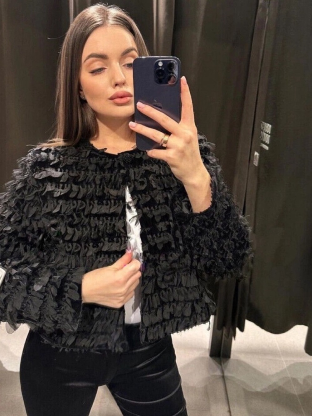 ZARA STRUCTURED CROP JACKET